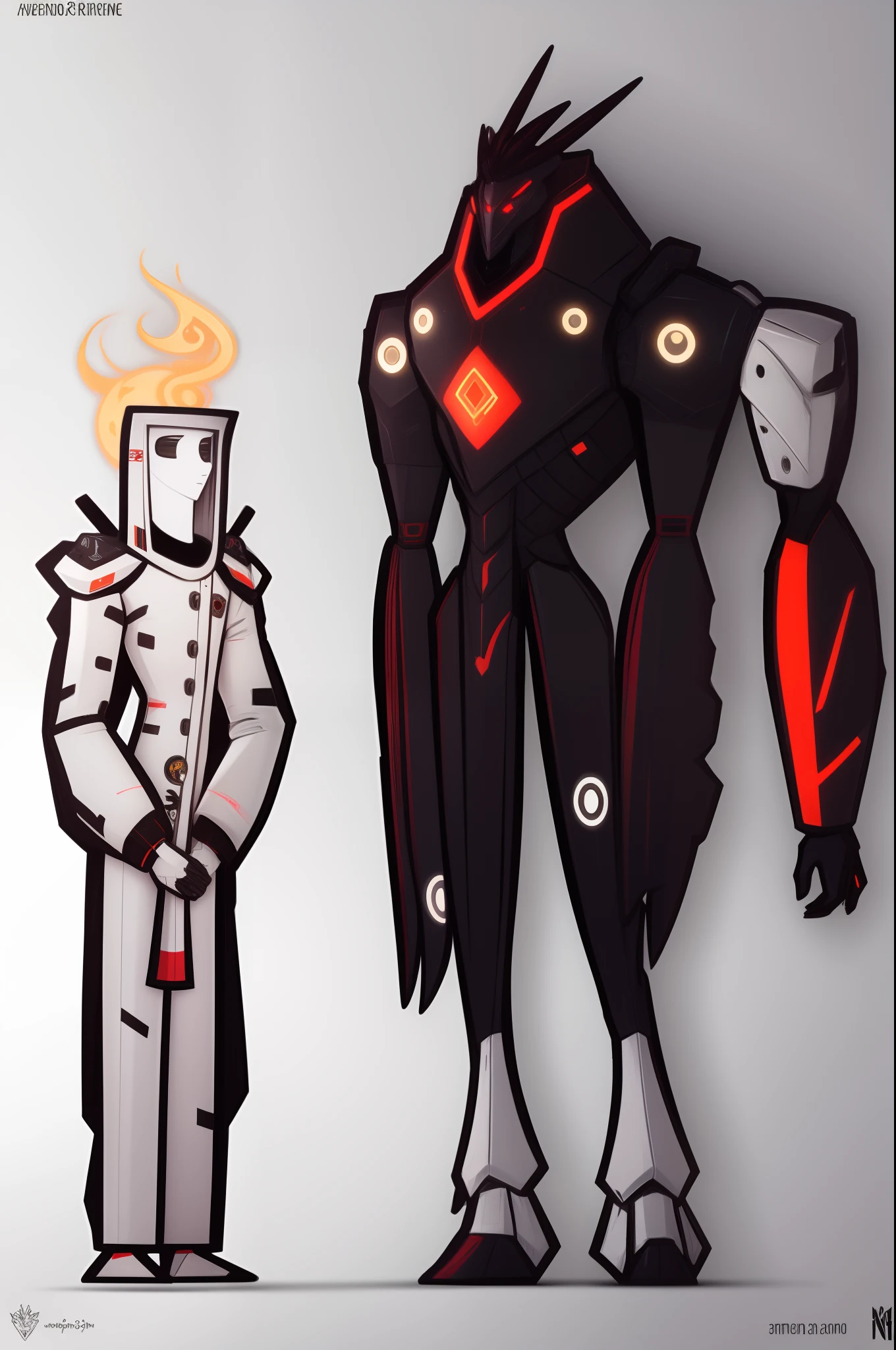 mech, style N3O-A1PHAangel mech,N3O-A1PHA style,chibi,full body,standing