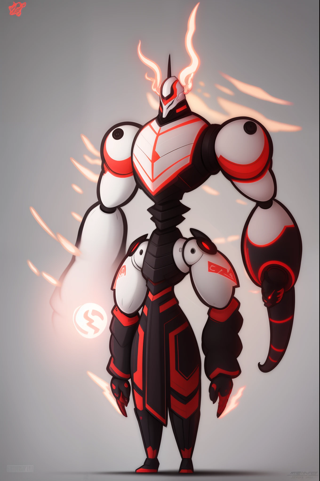 mech, style N3O-A1PHAangel mech,N3O-A1PHA style,chibi,full body,standing