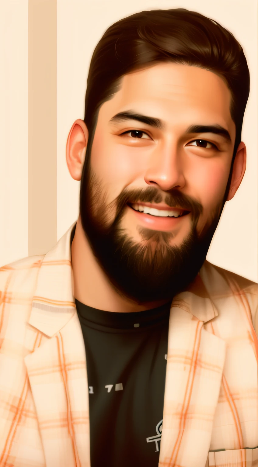 change the background to Boston university, make more smile on face, keep the long beard along with long hiars