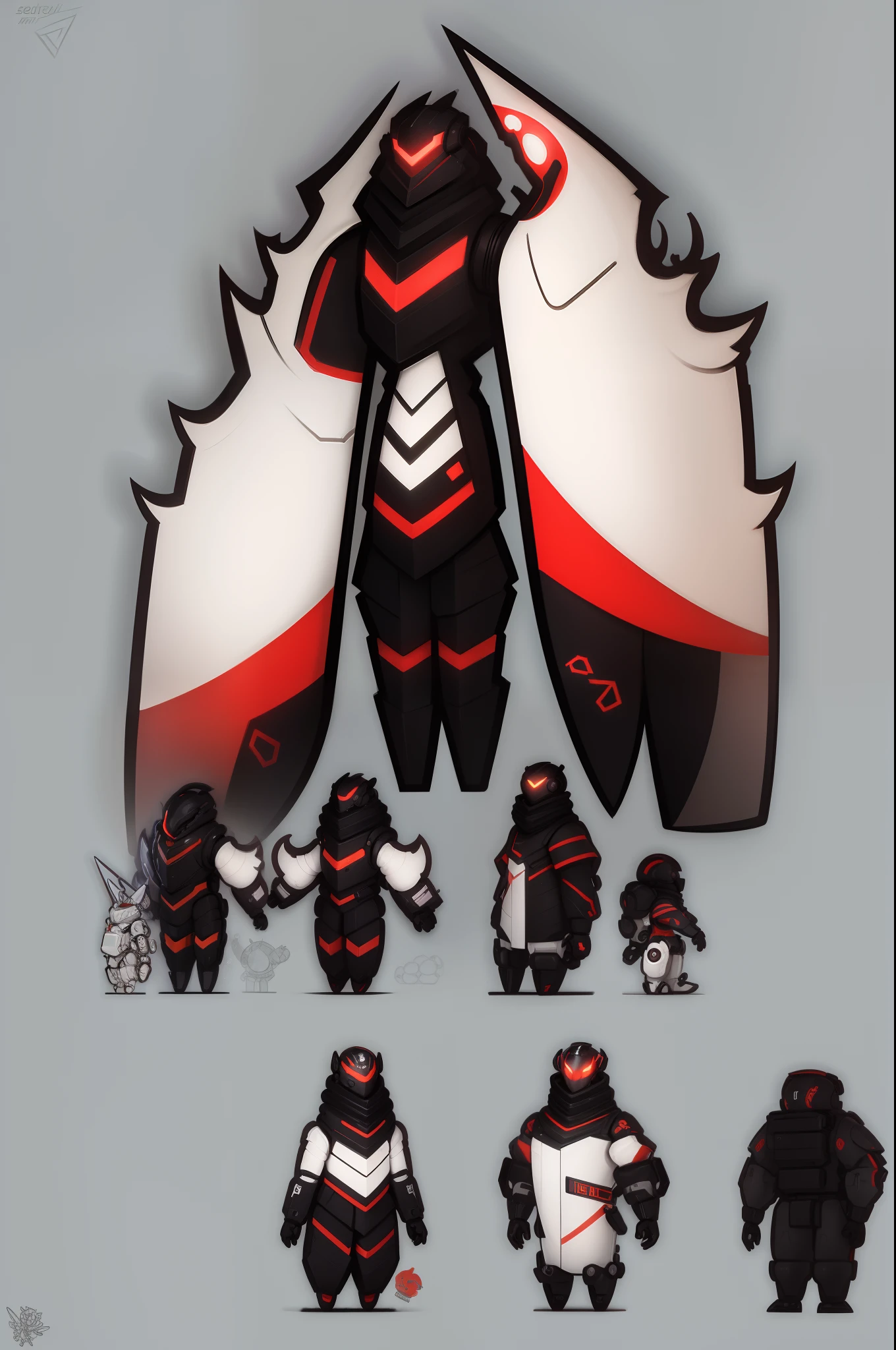 mech, style N3O-A1PHAangel mech,N3O-A1PHA style,chibi,full body,standing