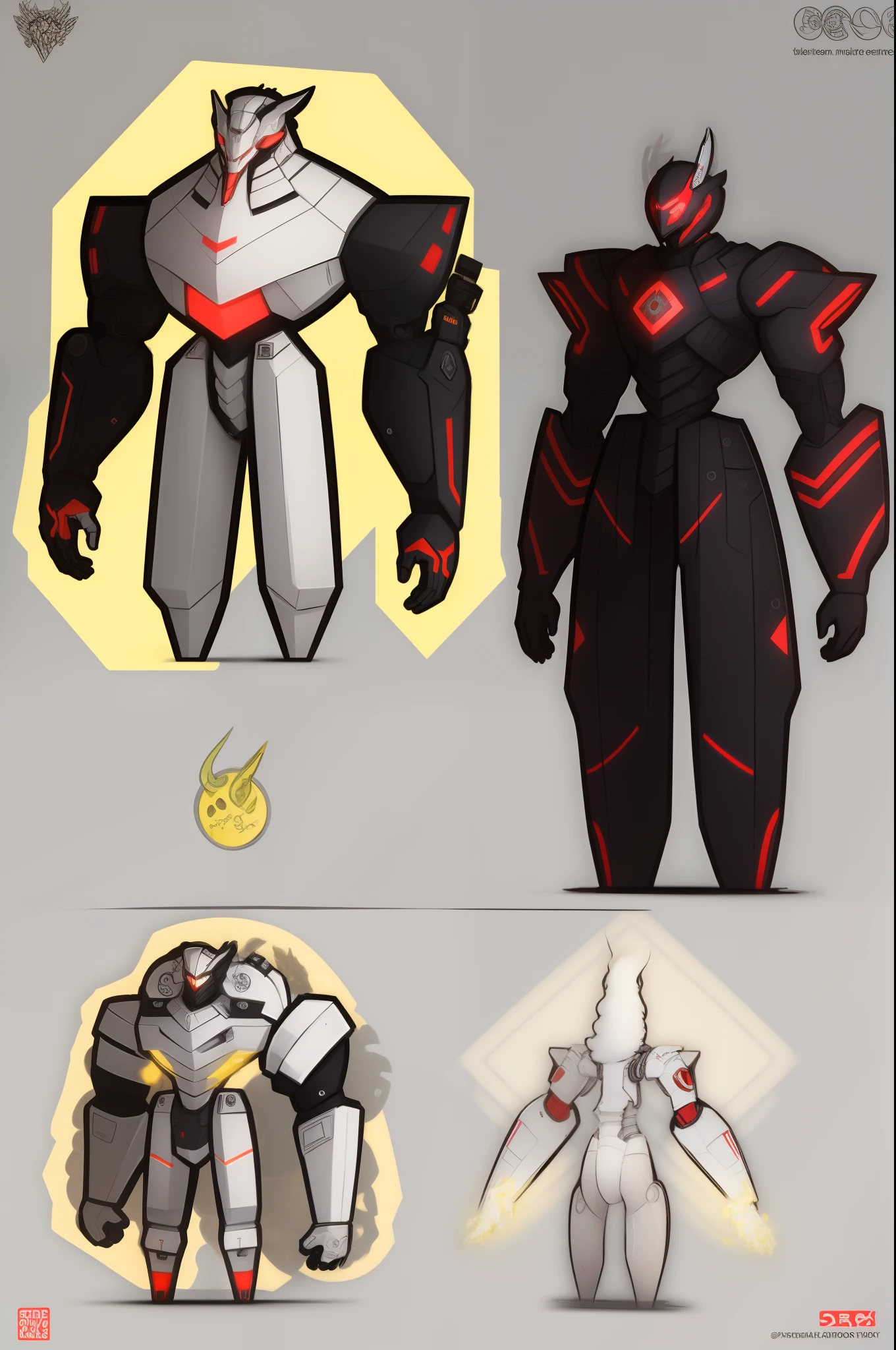 mech, style N3O-A1PHAangel mech,N3O-A1PHA style,chibi,full body,standing