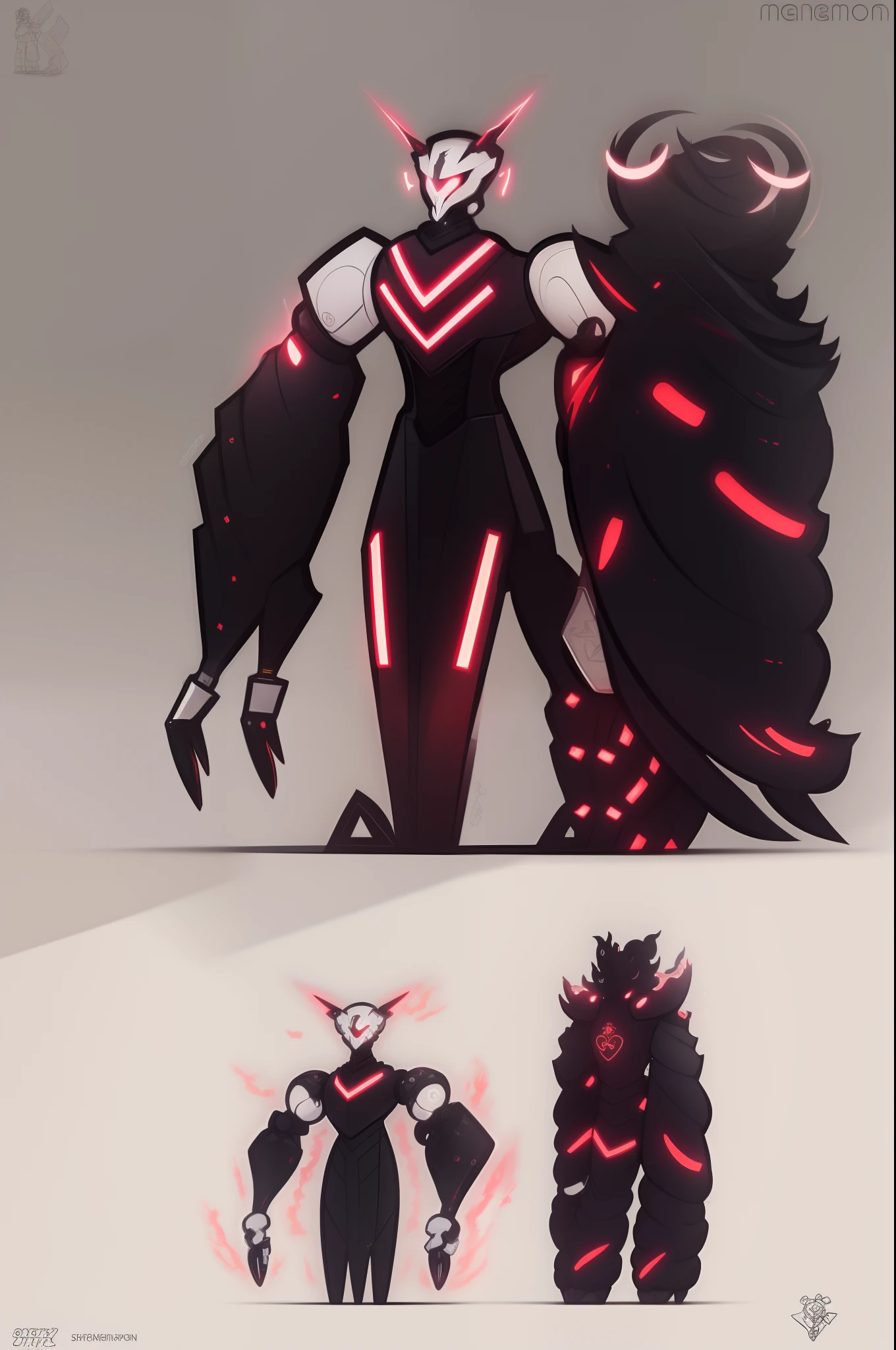 mech, style N3O-A1PHAangel mech,N3O-A1PHA style,chibi,full body,standing, female mech