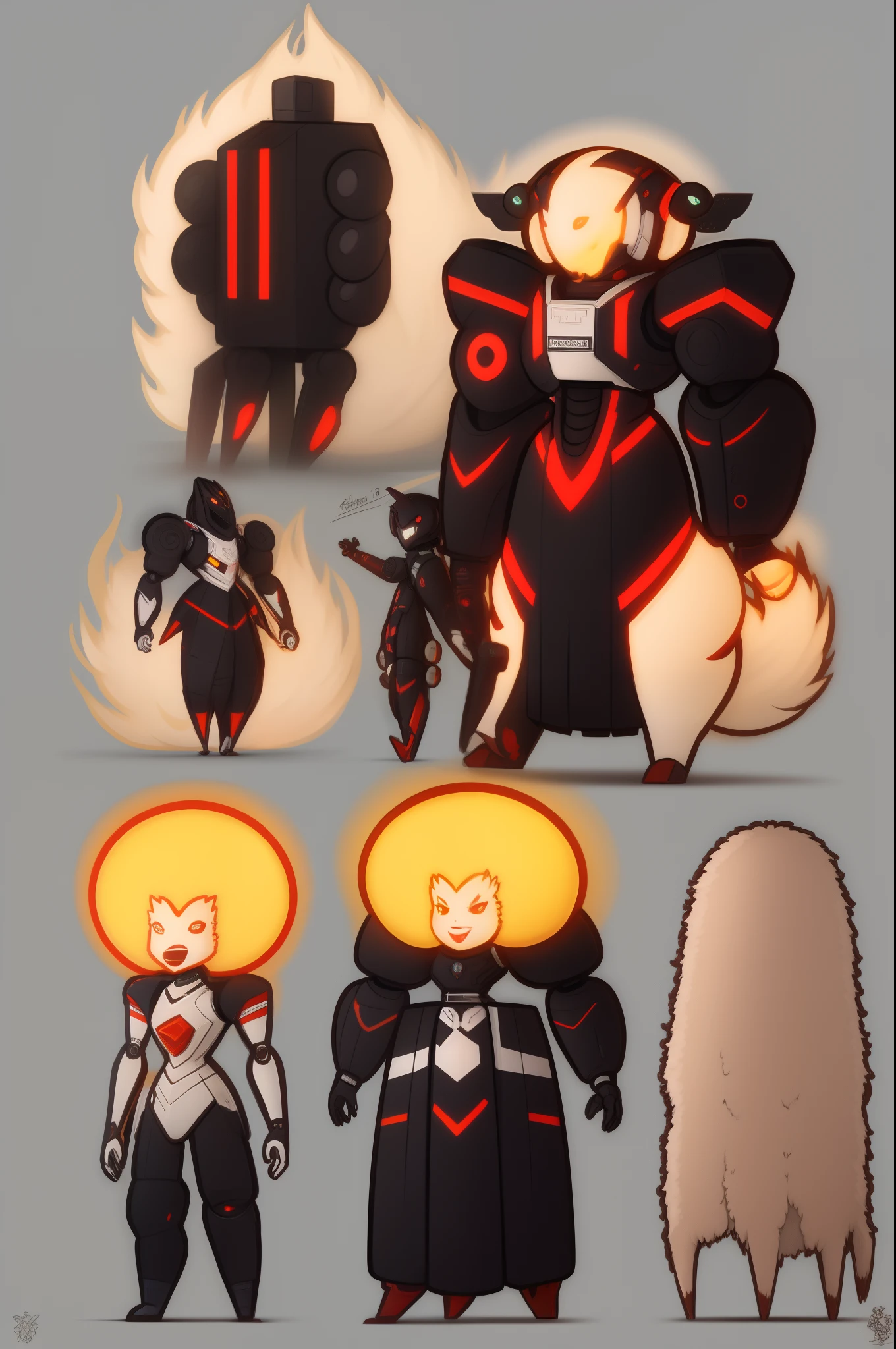 mech, style N3O-A1PHAangel mech,N3O-A1PHA style,chibi,full body,standing,robotgirl