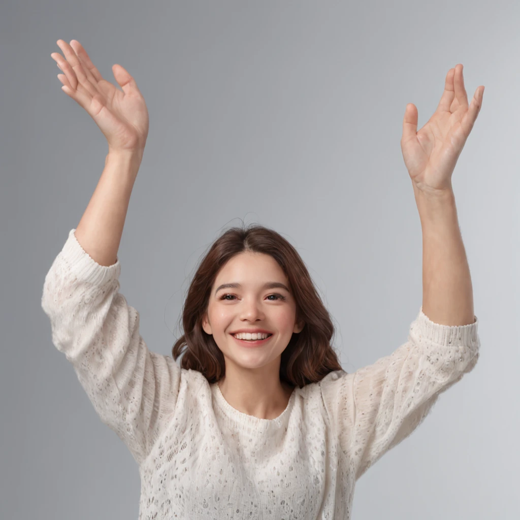 (Professional 3D rendering:1.3) de (Realistic:1.3) Foto de arte mais bonita do mundo，A person with ADHD smiling and raising their arms in celebration. The person is wearing a casual outfit, com jeans e uma camiseta. A pessoa tem cabelo curto e preto. The background of the image is clear and bright. art stations, Conceito-Arte, liso, foco nítido, illustration, germe da arte, (Loish:0.23), Wlop Ilya Kuvshinov, e Greg Rutkowski e Alphonse Mucha Gracias, (global ilumination, studiolight, Light Volumetric), chuva forte, floating particles, patife, fantasia, Onze, corpo inteiroesbian, ((Fundo escuro e antigo da cidade:1.3)),CGSesociedade,art stations, 8K. UHD