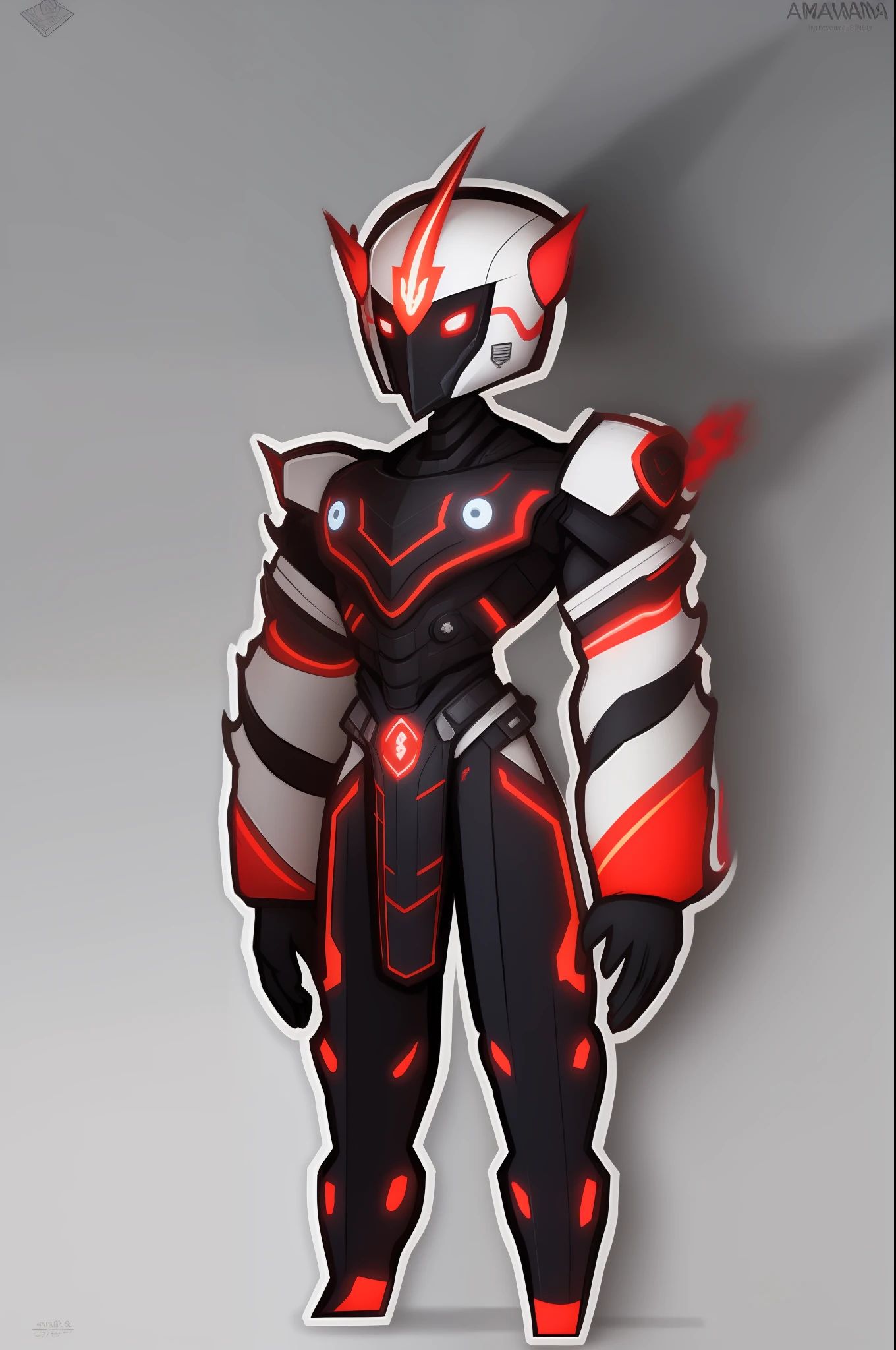 mech, style N3O-A1PHAangel mech,N3O-A1PHA style,chibi,full body,standing,
