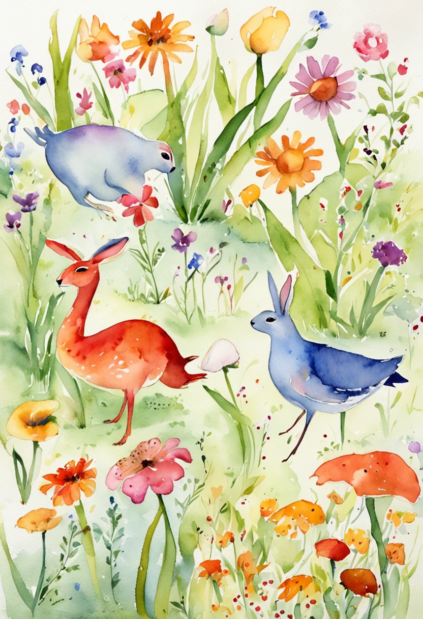 Please write each one out of the picture book images so that the list rabbits are having a dialogue.