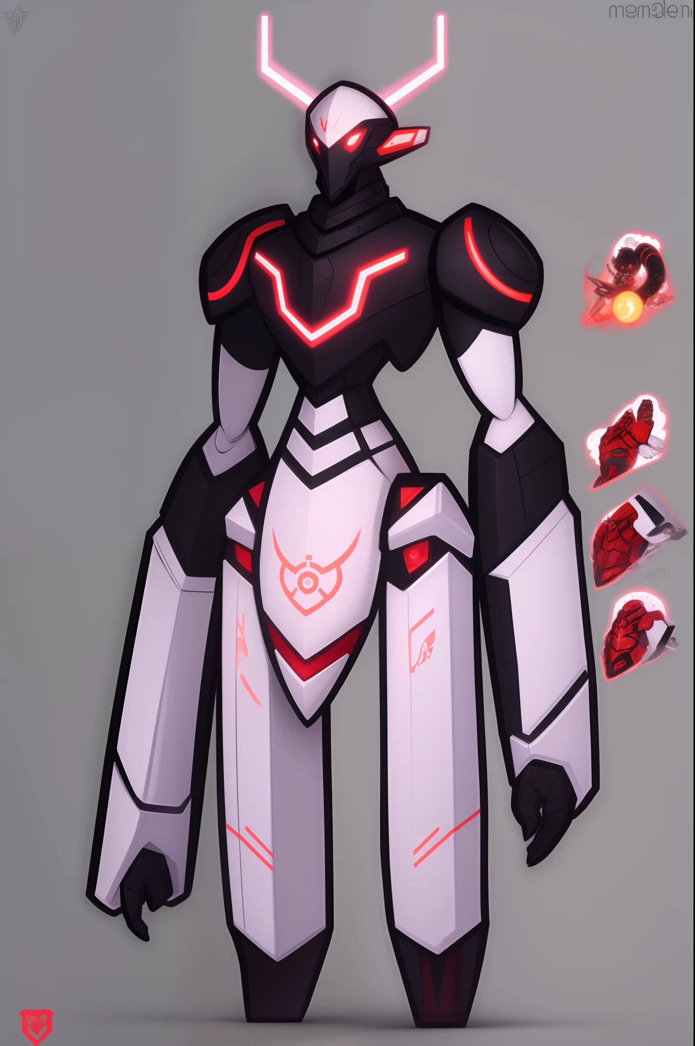 mech, style N3O-A1PHAangel mech,N3O-A1PHA style,chibi,full body,standing,