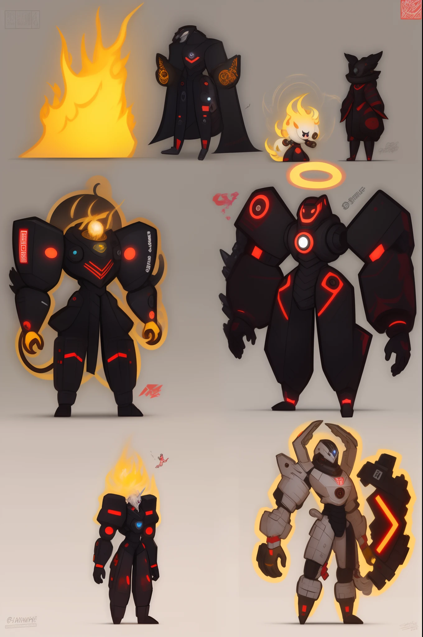mech, style N3O-A1PHAangel mech,N3O-A1PHA style,chibi,full body,standing,