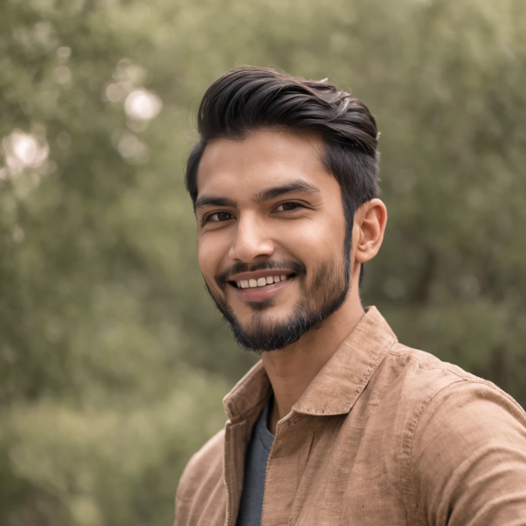 handsome indian skincare blogger, flawless radiant skin, glowing skin, handsome smile taking selfie with a pack of angry lions, in the wilderness, go pro 4 camera angle