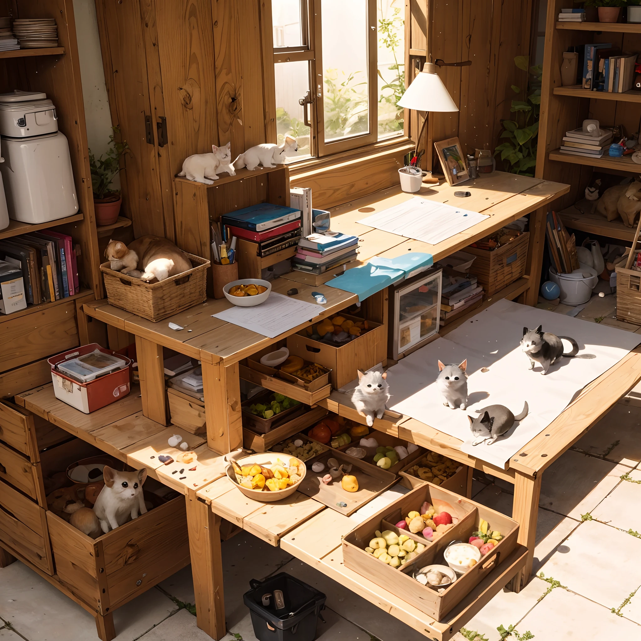 Various small animals do human work