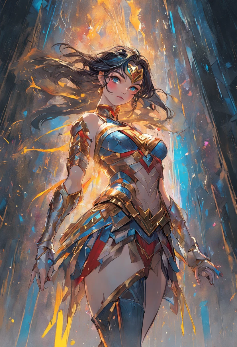 Kim Kardashian as Wonder Woman, tight leotard, ass