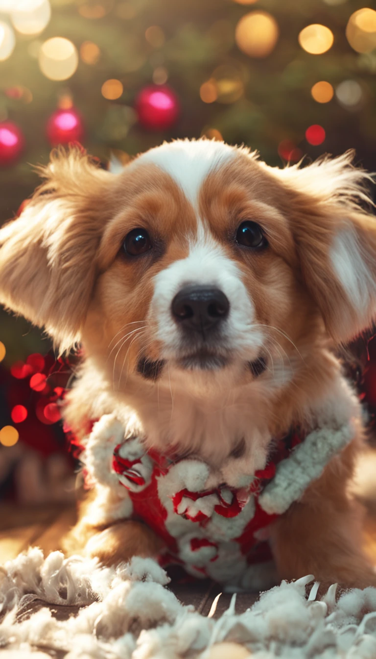 cachorros vestidos de papi noel