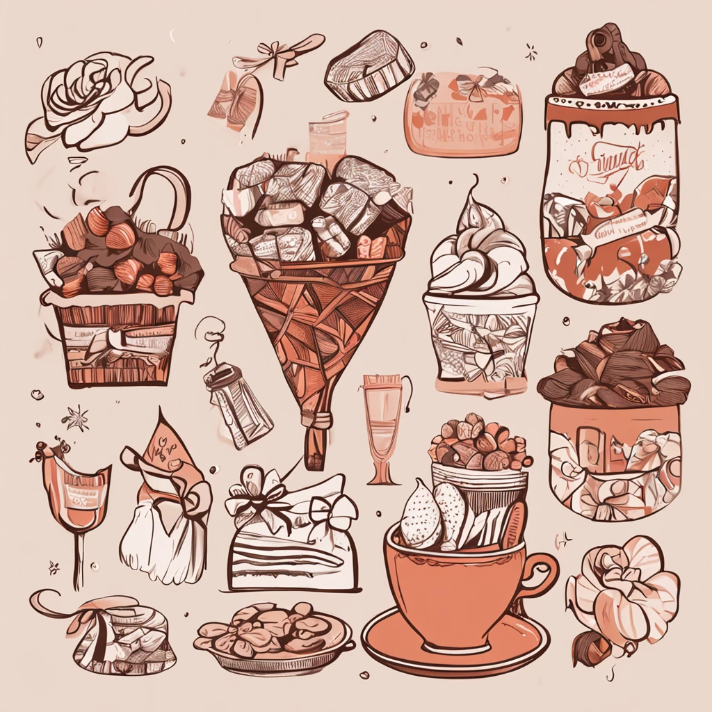 Design de uma marca que remeta a kit presentes, cesta de presentes, vinhos, lingerie, doces, chocolate, The name is Le Sweet Charm, Le' Sweet Charm