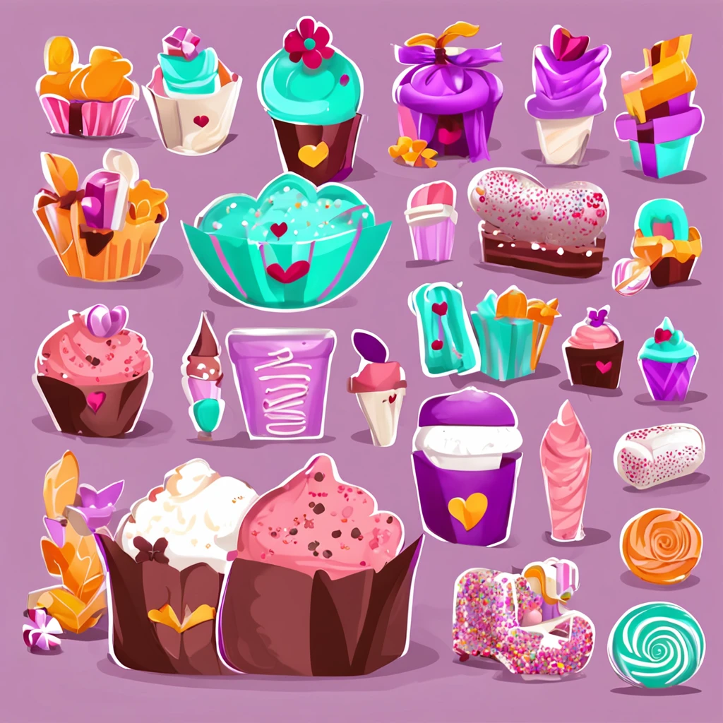 Crie uma logo bacana, logo design, Le' Sweet Charm, brand name is Le' Sweet Charm, Roxo, cor roxa, roxo e branco, design lindo, que remeta a kit presentes, cesta de presentes, vinhos, lingerie, doces, chocolate