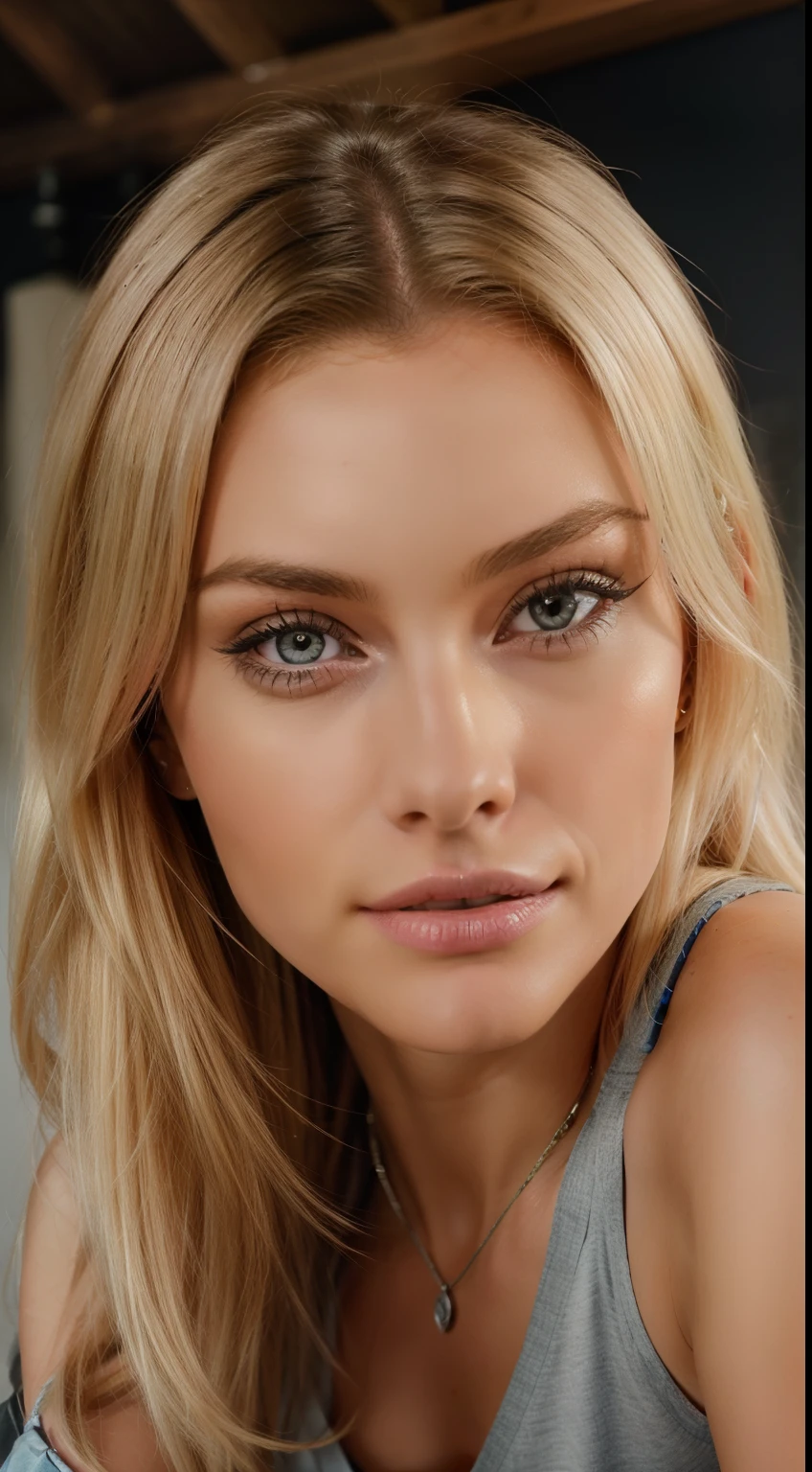 Photo of a 25-year-old European girl, .RAW, gorgeous woman, (Pixie geschnitten blondes Haar), ((portrait)), ((detailliertes Gesicht:1.2)), ((detailed facial features)), (fein detaillierte Haut), blasse Haut, athletic body, Hochdetaillierter Body aus Spitze, deep cleavage, Schlafzimmer-Umgebung, auf dem Bett liegen, (Kalte farben), feucht, feucht, Reflexionen, (Meisterwerk) (Perfekte Proportionen)(Realistisches foto)(best quality) (Detailliert) fotografiert mit einer Canon EOS R5, 50-mm-Objektiv, f/2.8, HDR, (8K) (Tapete) (filmische Beleuchtung) (Dramatische Beleuchtung) (Scharfer fokus) (kompliziert) Mode, von oben