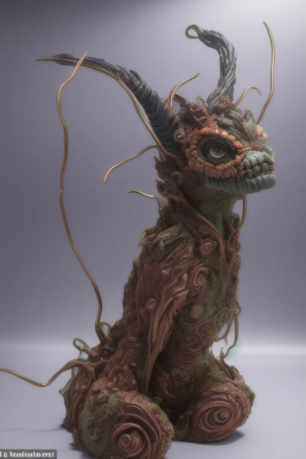 Prompt 4:
/imagine prompt: A nightmarish Resident Evil creature, its anatomy defying logic with limbs that twist and elongate, its skin a pulsating mass of iridescent patterns, unsettlingly beautiful yet grotesque, positioned in an underground laboratory gone awry, broken glass tanks and flickering neon lights casting a sickly glow, a sense of claustrophobia and dread permeates the air, Sculpture, using polymer clay and various materials, capturing the tactile and three-dimensional nature of the creature,