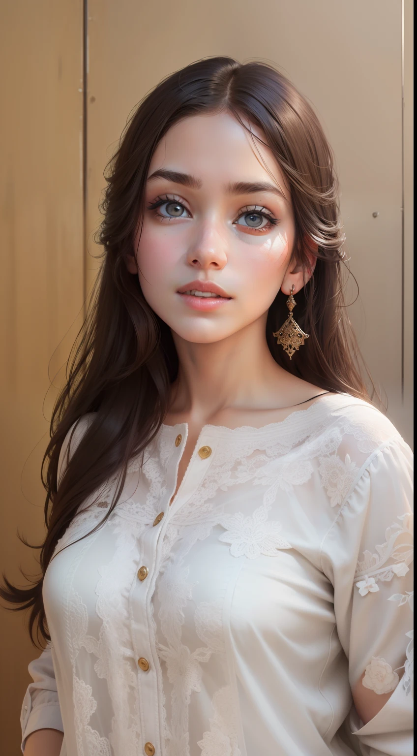 Change background, realistic face, beautiful girl,