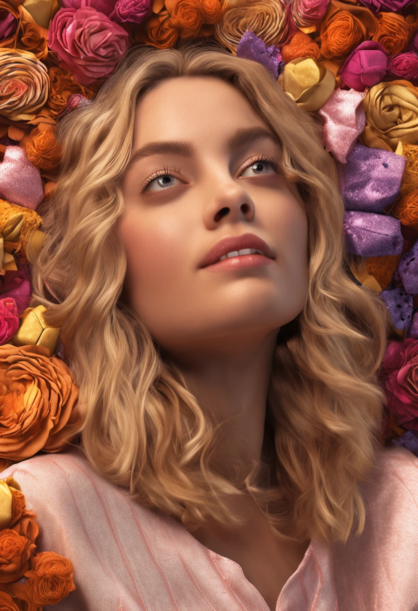 a photorealistic image of a blonde student from Romania