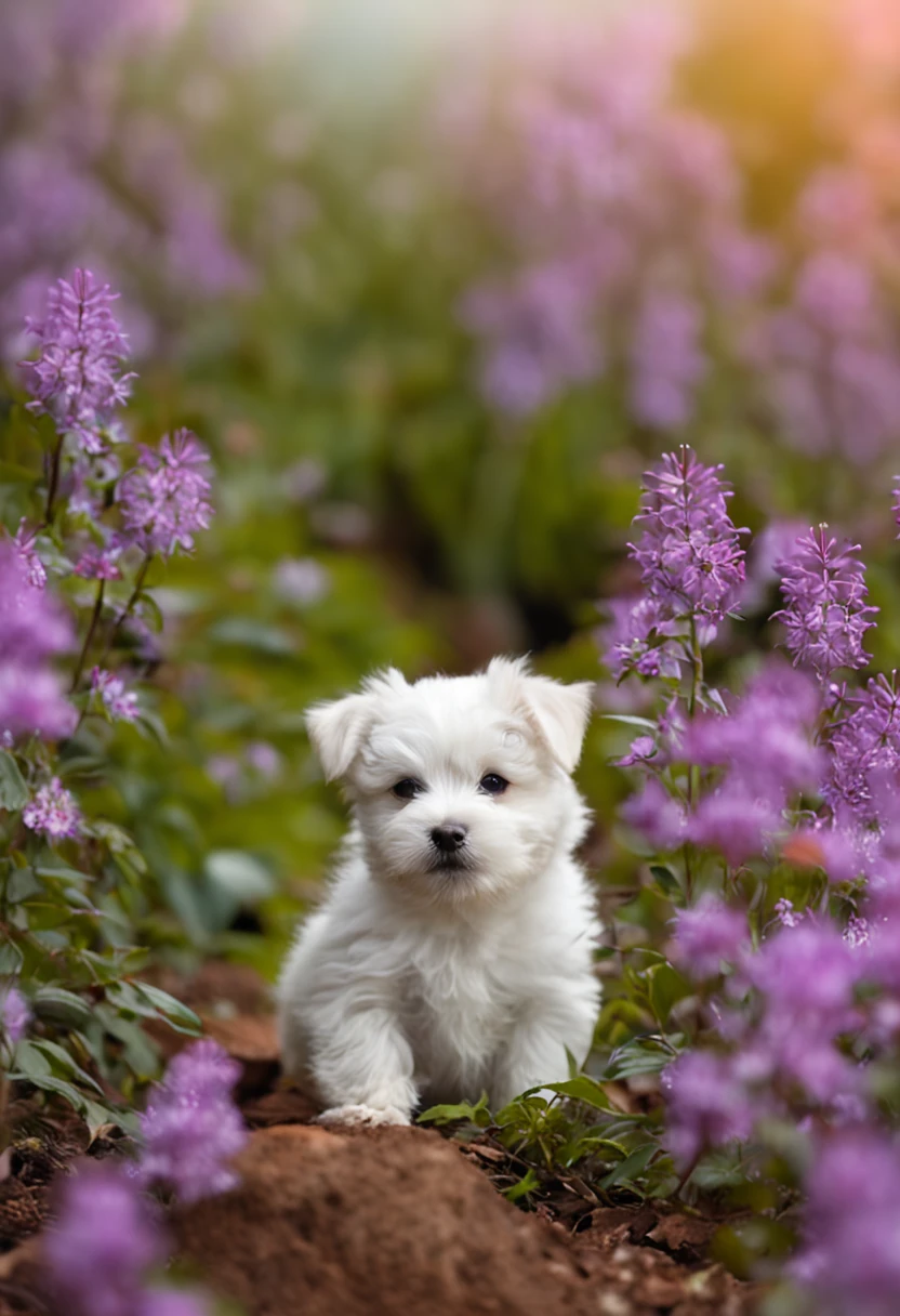 It's a lovely scene to imagine! O pequeno cachorro branco, com sua pelagem bem peluda, parece estar desfrutando de um dia ensolarado na natureza. Com um olhar brilhante e cheio de alegria, ele corre livremente, aproveitando cada momento.

Seus pelos voam no vento, giving the feeling of movement and freedom. O ar fresco e a brisa suave acariciam seu pelo, making the experience even more enjoyable. O cachorro salta e pula com entusiasmo, mostrando toda sua energia e felicidade.

The nature around you is a true paradise, with colorful flowers and leafy trees. O sol brilha intensamente, lighting the dog's path as he explores the area. Ele se sente em casa e completamente conectado com o ambiente ao seu redor.

The joy and contagious energy of the little white dog is inspiring. It's a reminder of how nature can bring happiness and peace into our lives. Observing this scenery fills us with joy and makes us appreciate the beauty and magic that nature has to offer.