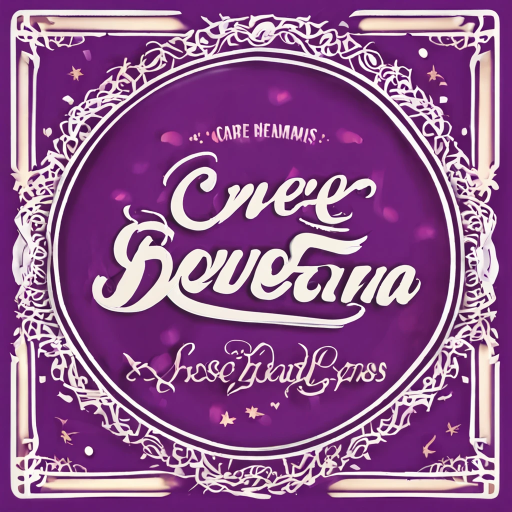 Crie uma logo bacana, logo design, Le' Sweet Charm, brand name is Le' Sweet Charm, Roxo, cor roxa, roxo escuro e branco, design lindo, que remeta a kit presentes, cesta de presentes, vinhos, chiques, cinematic lighting, melhor qualidade, letras caprichadas, perfil profissional, imagem com tom profissional, graves, com um charme, gotas de chocolate com cor viva circular, circulo de chocolate derretido em torno da frase Le' Sweet Charm, roxo escuro com branco acinzentado, design profissional, masterpiece, melhor qualidade, Photo: disclosure