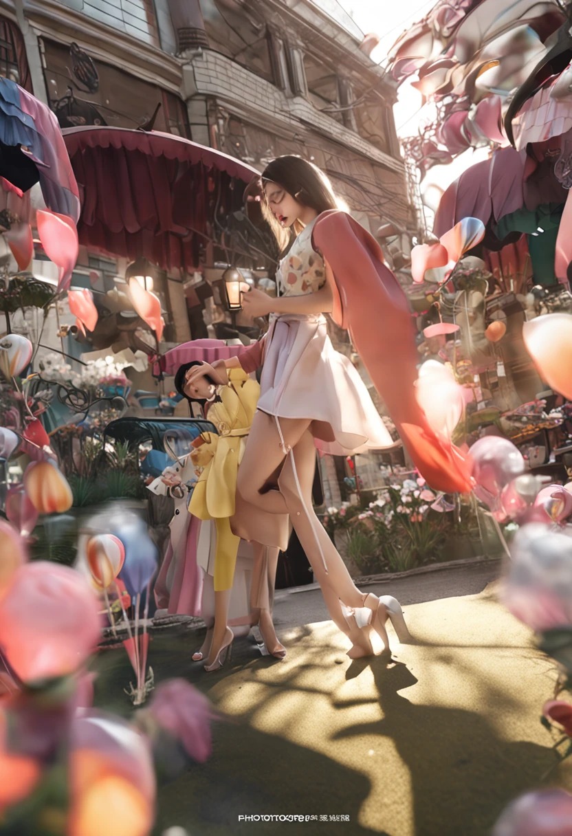 Logo with two girls , photorealistisch , vs ,