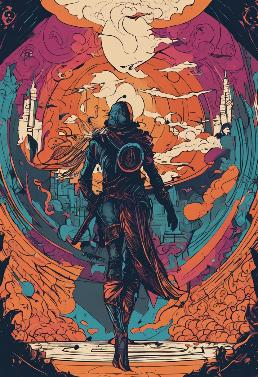 Create an album cover for band called "Os Ultimos", It could have some sillhouettes