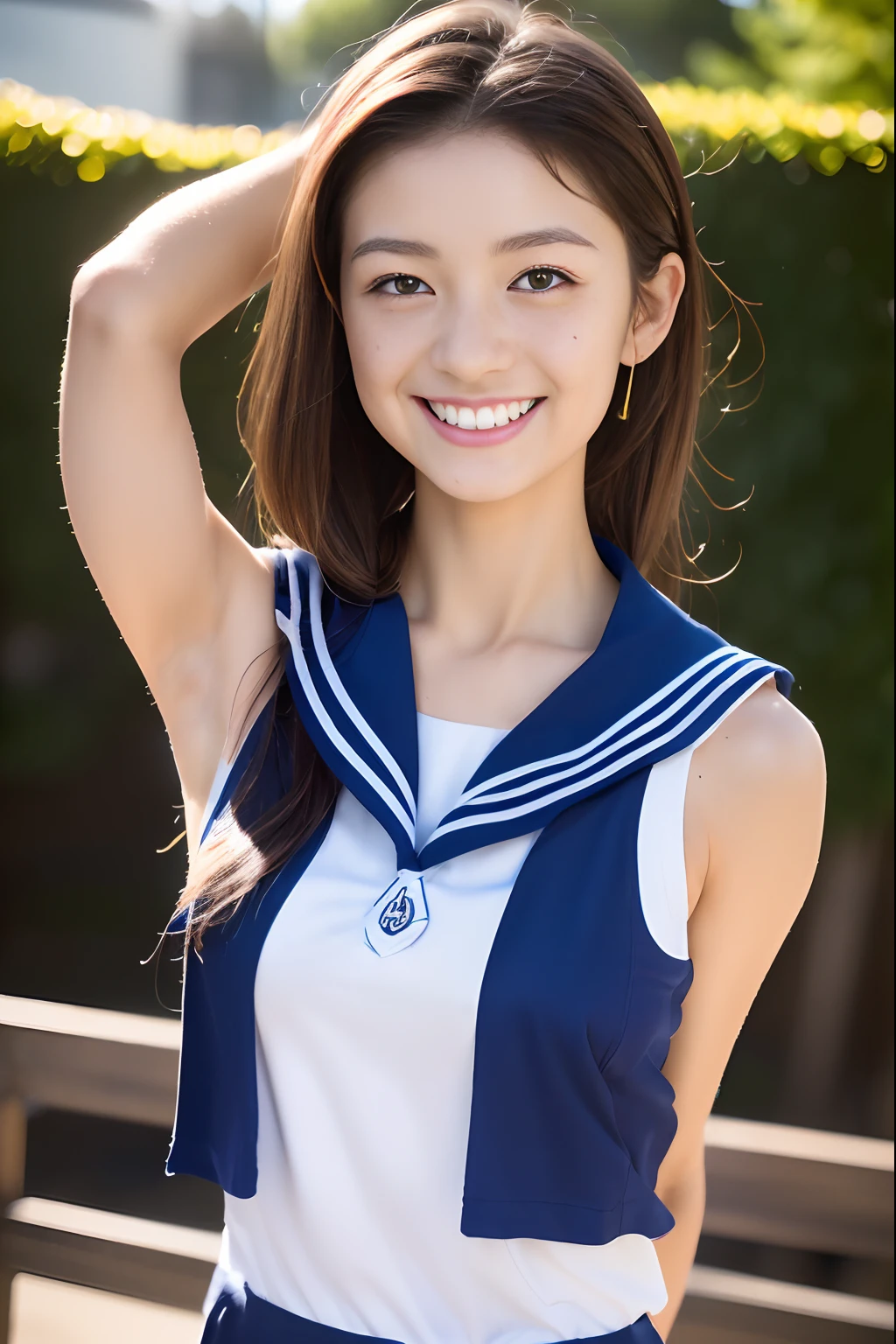 Wear a sailor suit、a sailor suit