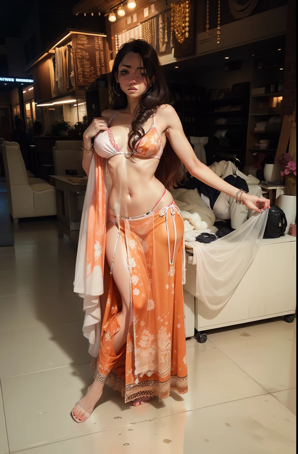Only bra and bikini remove clothes