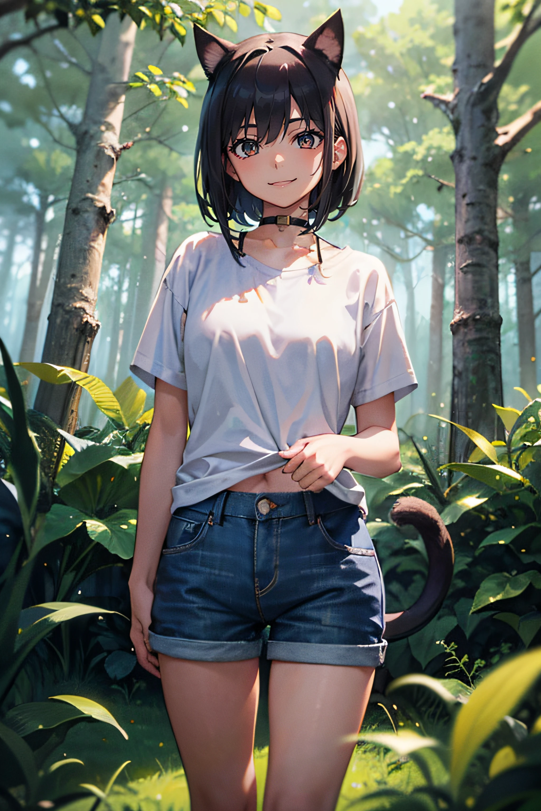 (best-quality:0.8), (best-quality:0.8), perfect anime illustration, masterpiece, uhd, 8k, 16k, 1 girl, perfect face, best drawn face, perfect eyes, anime, grey hair, brown eyes, happy expressions, smiling, dark grey hair, looks at camera