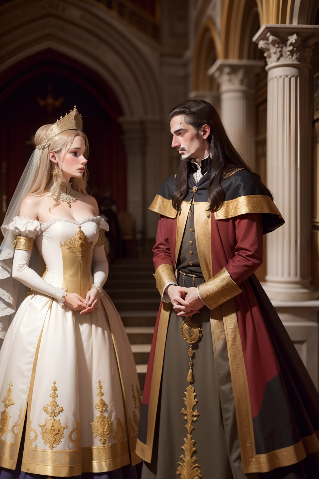Nobles of Spain at a seventeenth-century ball