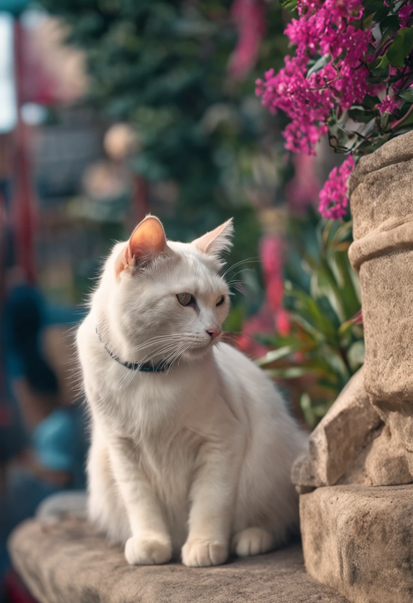 cat white