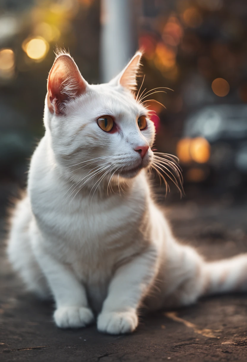 cat white