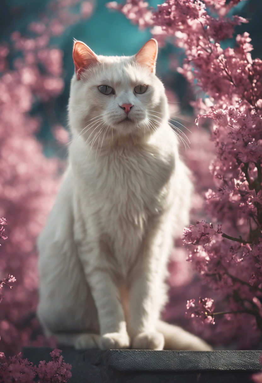 cat white