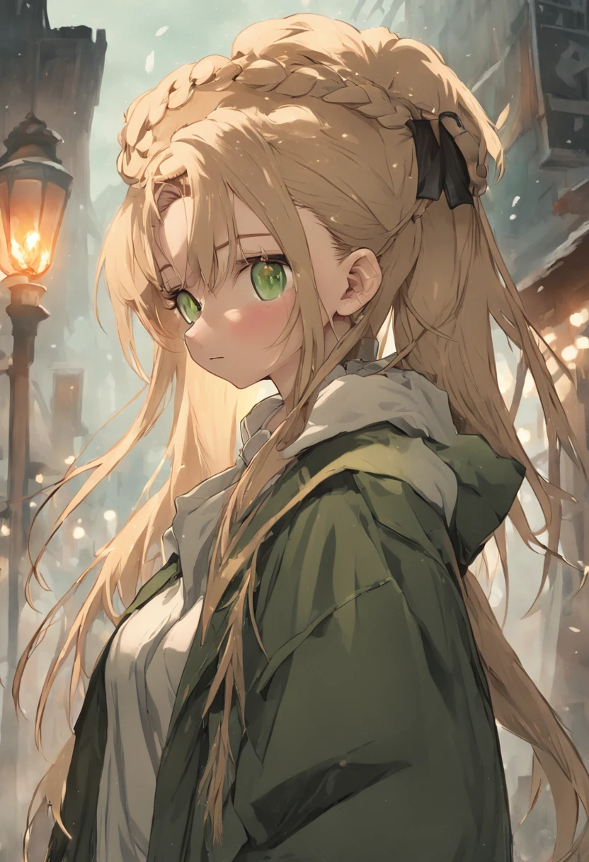 ２０Year old woman、(hi-top fade:1.3)、dark themed、Muted Tones、Subdued Color、highly contrast、(natural skin textures、Hyper-Realism、Soft light、sharp)、Norse goddesses、（European Girl、Golden hair、eye glass、）、（Fox Hat、Green Chicolle、White blouse、Long plaid high waist skirt、garter stocking、Long braided boots）、（Full Moon Night、Dance happily in the forest）、Cute Girl Model Pictures、European Girl、Photorealistic perfect body