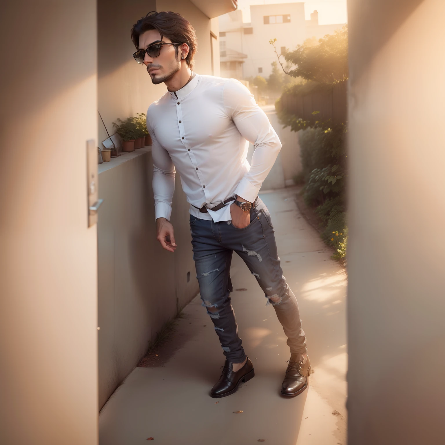 Good looking, very handsome and stylish face