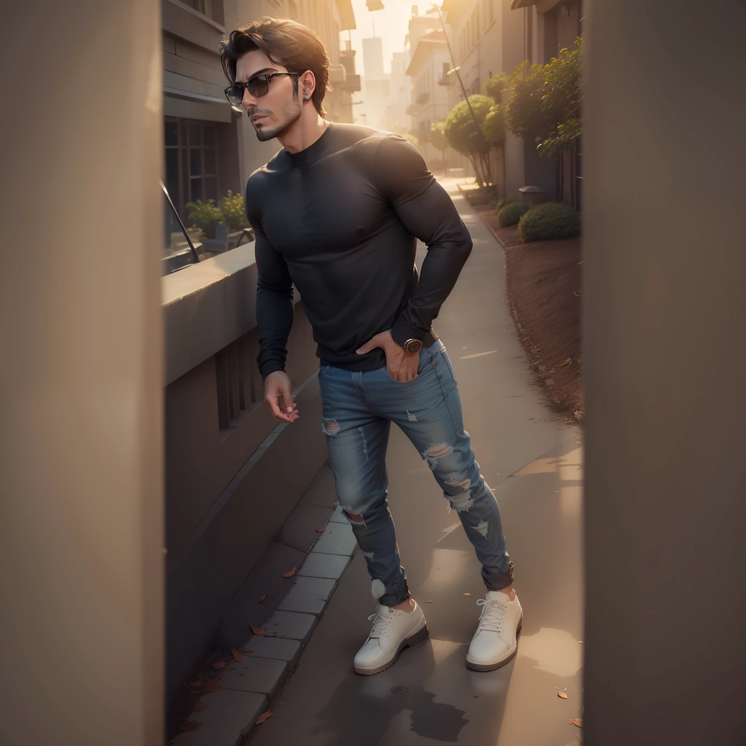 Good looking, very handsome and stylish face