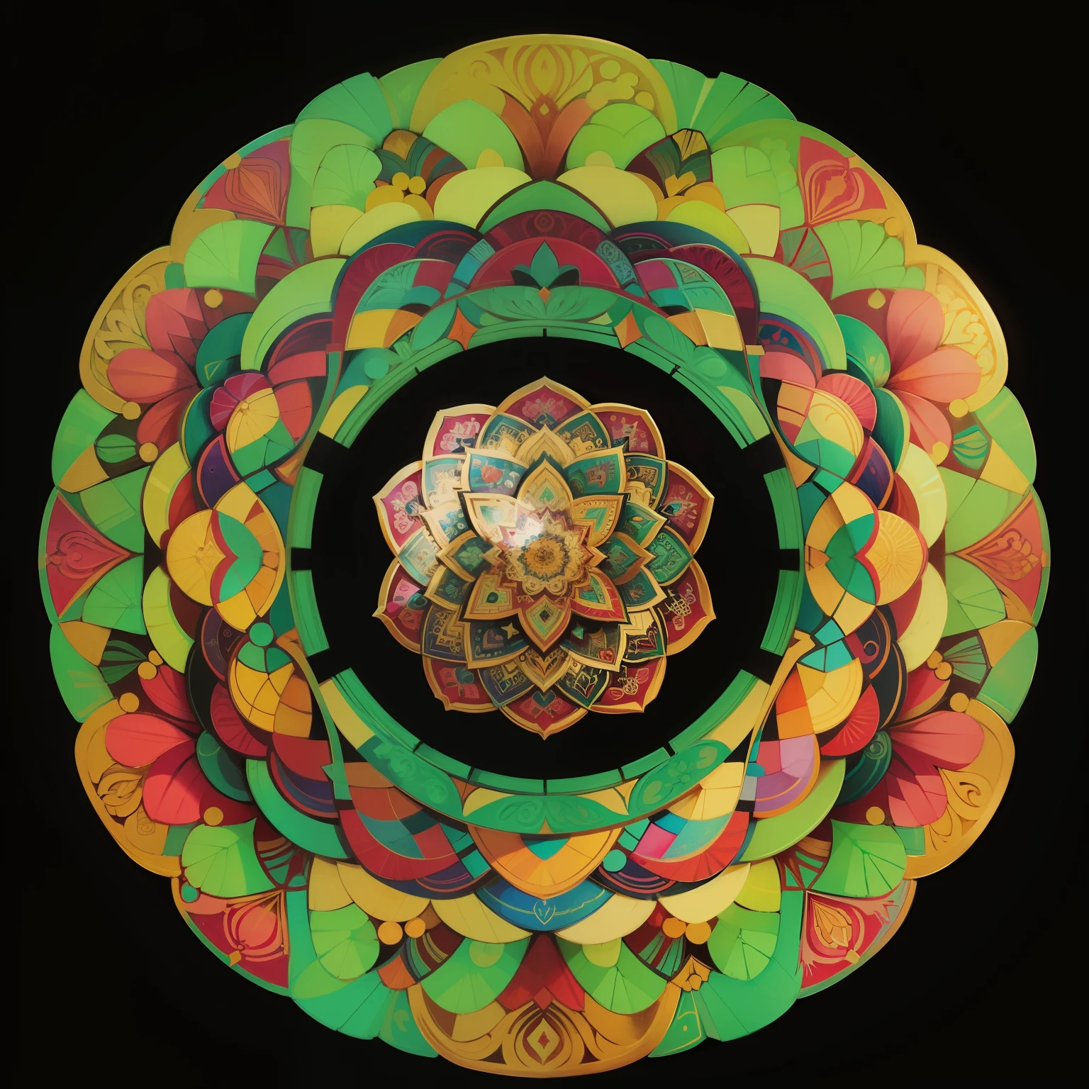 Uma mandala Grega, mandala art of Stephen Meakin