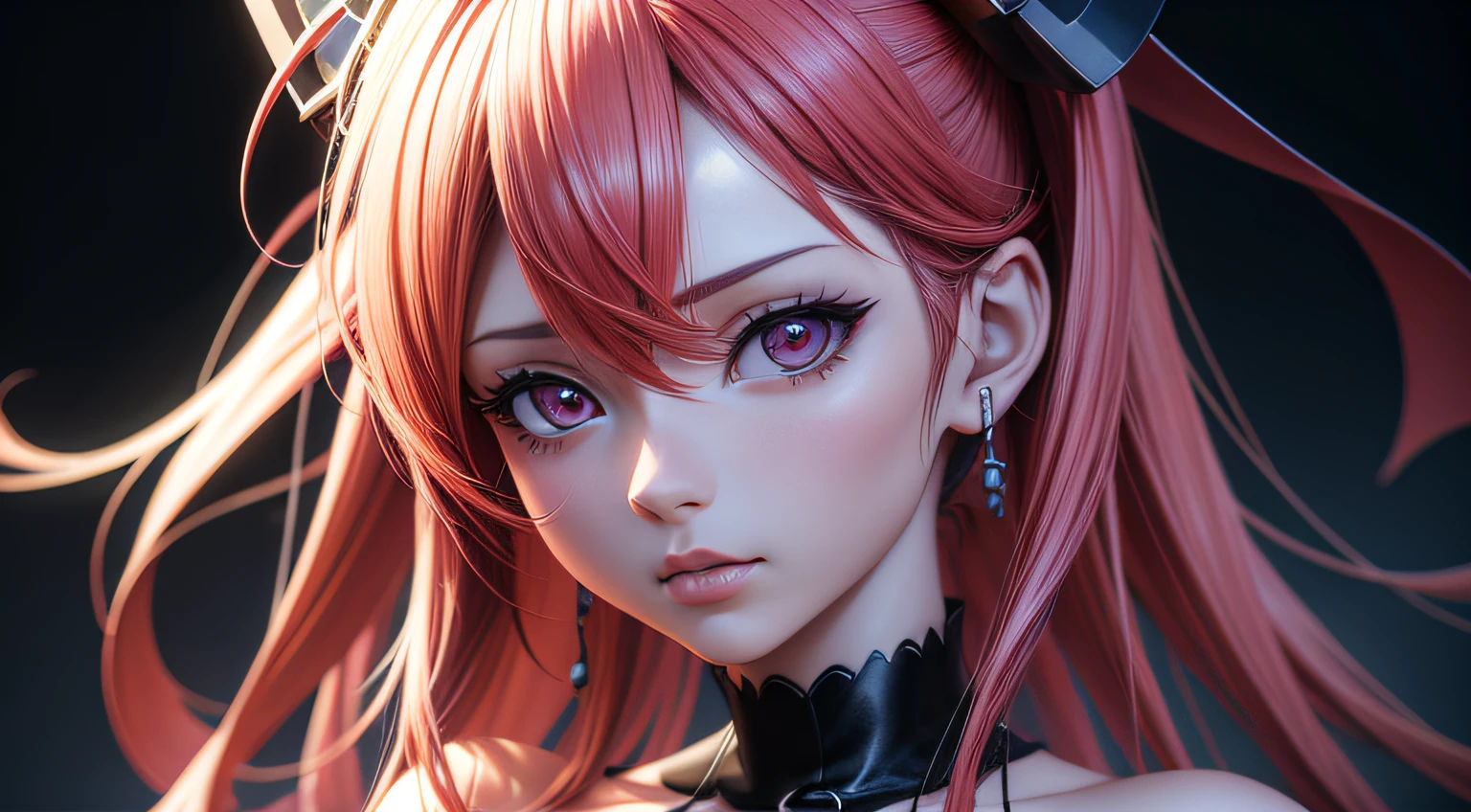Garota de anime de corpo inteiro com cabelo loiro fones de ouvidos com roupas estilo rock and roll preta posando para uma foto, arte cg anime suave, photorealistic anime girl rendering, Estilo de anime 3D realista, anime. soft lighting, Arte Digital Anime, Arte Digital Anime detalhada, Arte de anime realista, Advanced digital anime art, Estilo anime 4K, 3 d anime realista, Anime estilo 3D