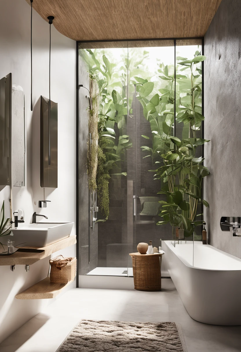 Inodoro con lavamanos unidos en una sola pieza, minimalist design, sustentable, ecoamigable, Lovely bathroom, 4k, 1080ñp