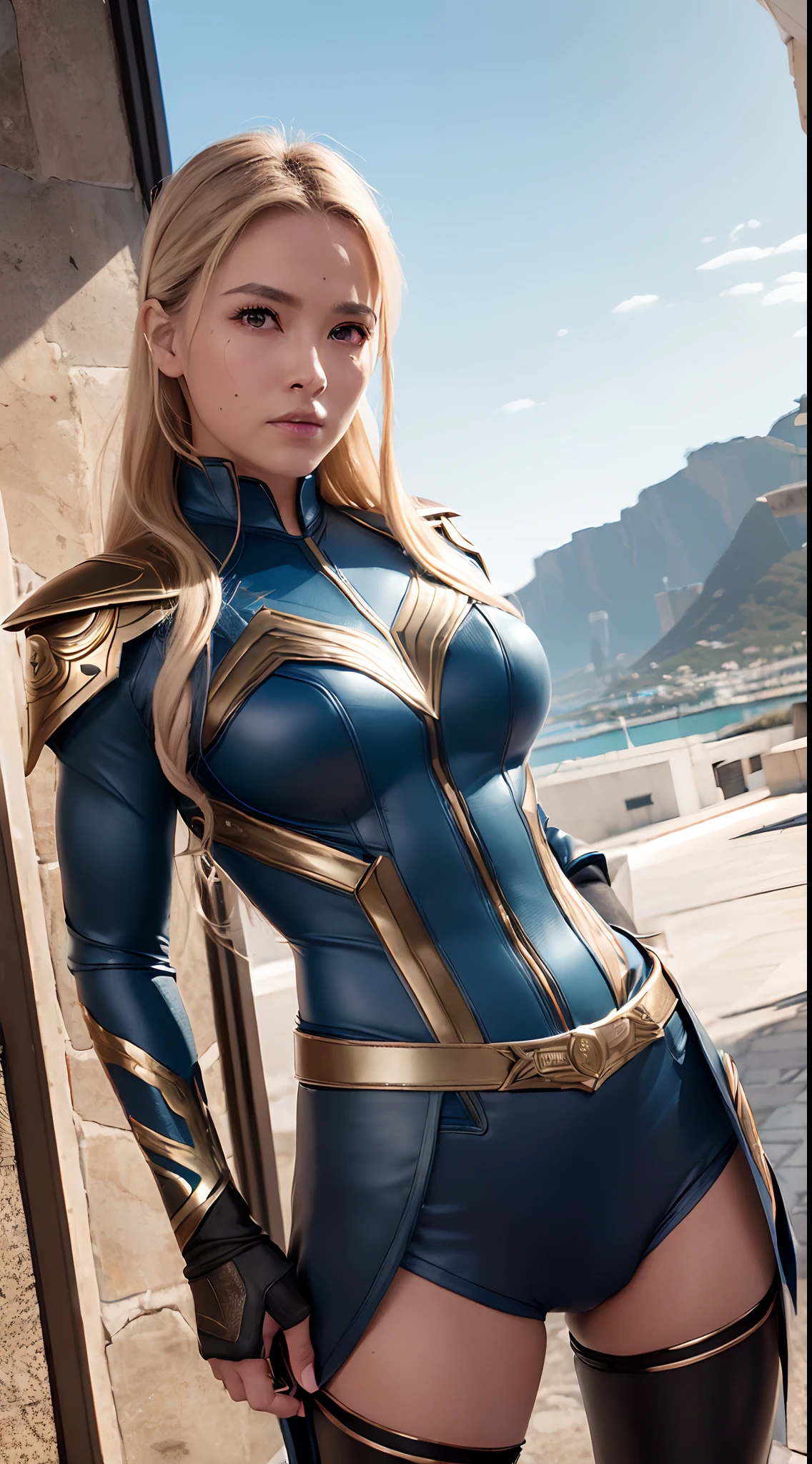 ((( ultra realista))), ((( HDR))), ((( obra prima ))), (( fotorrealismo)), (( Uplighting)), Mulher Alta (( realista )) , medium bust (( realista )) , medium hips, ((( ultra realista))), Valkyrie of Asgard (( fidelidade ao detalhes)) , Magical City,(( realista)) , cabelos cacheados alaranjados longos , (( realista)) , (( 8K分辨率 )), transparent Asgard Valkyrie clothes (( ultra realistas )), ((Ultra Lighting)), ruas de Asgard (( realista )).