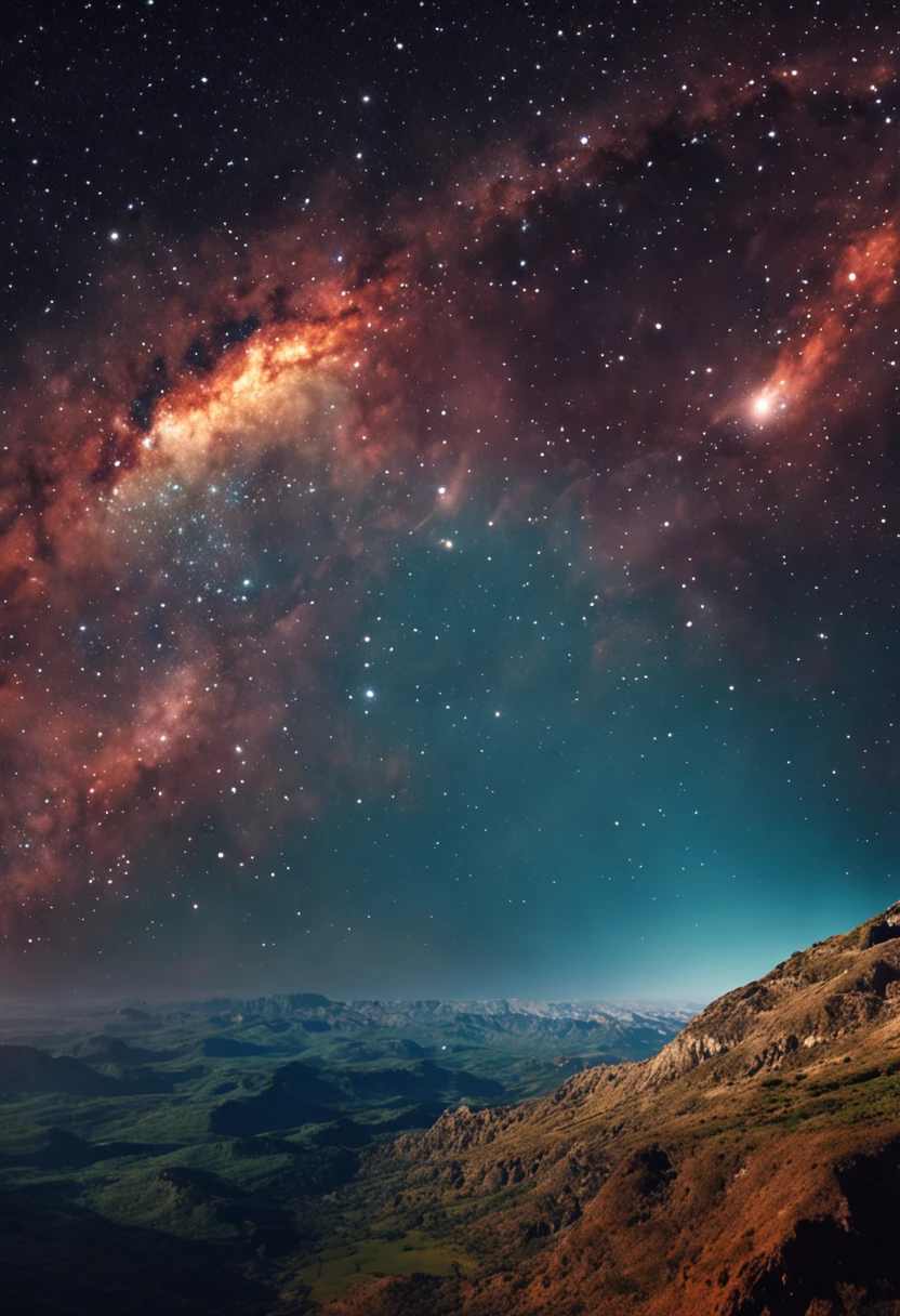((melhor qualidade, 8k, alto realismo, foto profissional)) outer space, planetas grandes, satellite, naves muito detalhadas, estrelas brilhantes