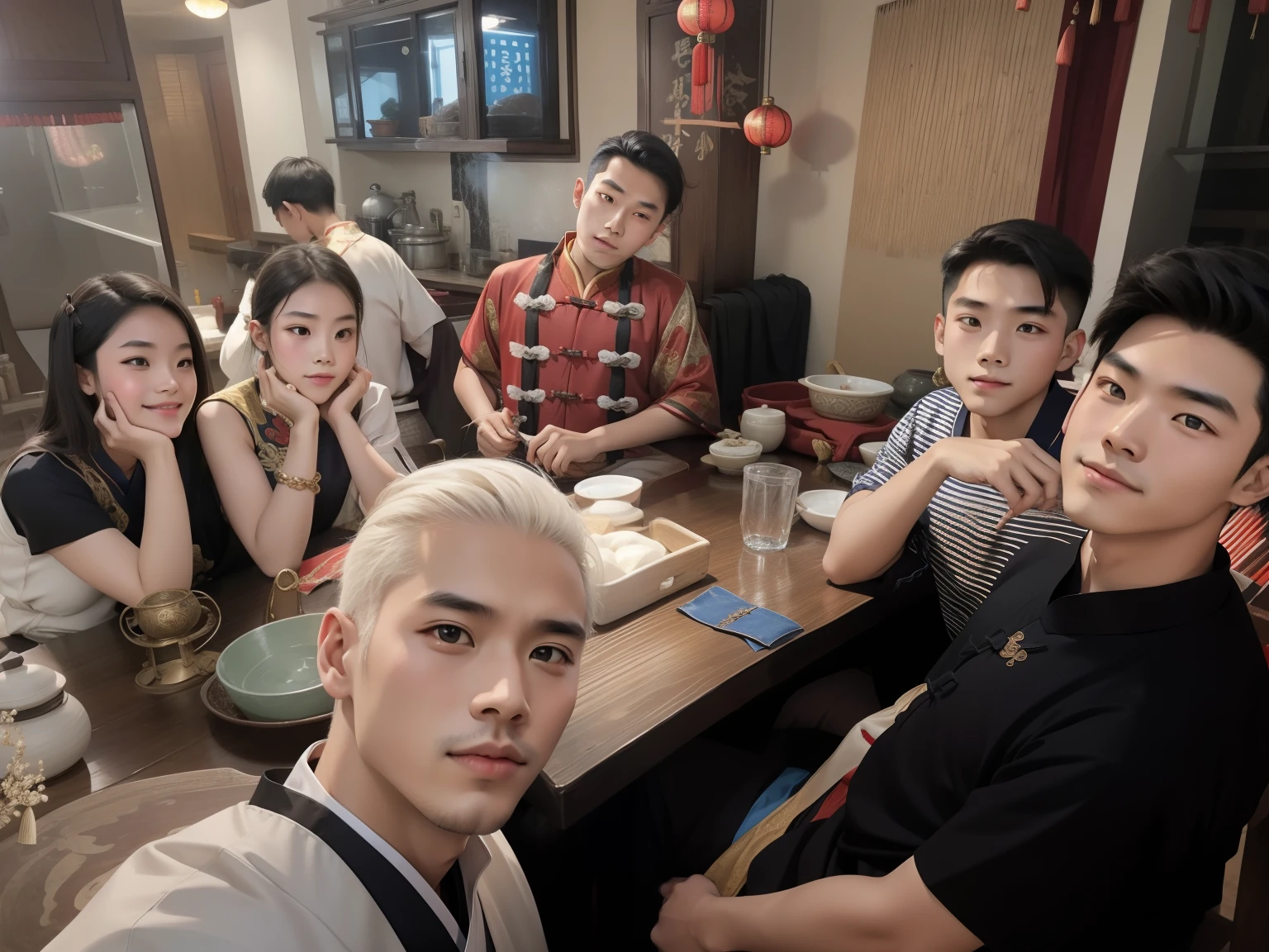 Ancient Chinese clothing boys and girls