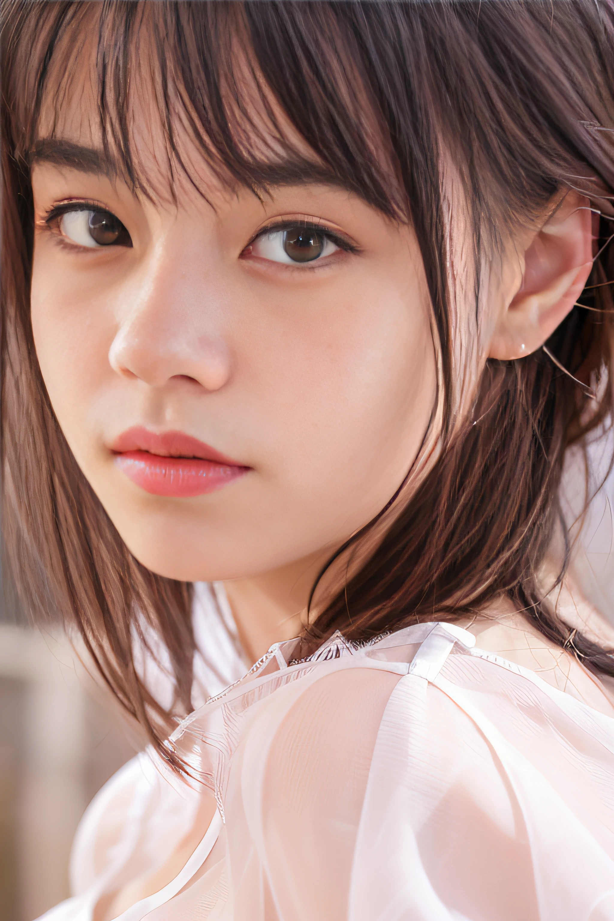 dressed, (photo realistic:1.4), (hyper realistic:1.4), (realistic:1.3),
(smoother lighting:1.05), (increase cinematic lighting quality:0.9), 32K,
1girl,20yo girl, realistic lighting, backlighting, light on face, ray trace, (brightening light:1.2), (Increase quality:1.4),
(best quality real texture skin:1.4), finely detailed eyes, finely detailed face, finely quality eyes,
(tired and sleepy and satisfied:0.0), face closeup, t-shirts,
(Increase body line mood:1.1), (Increase skin texture beauty:1.1)