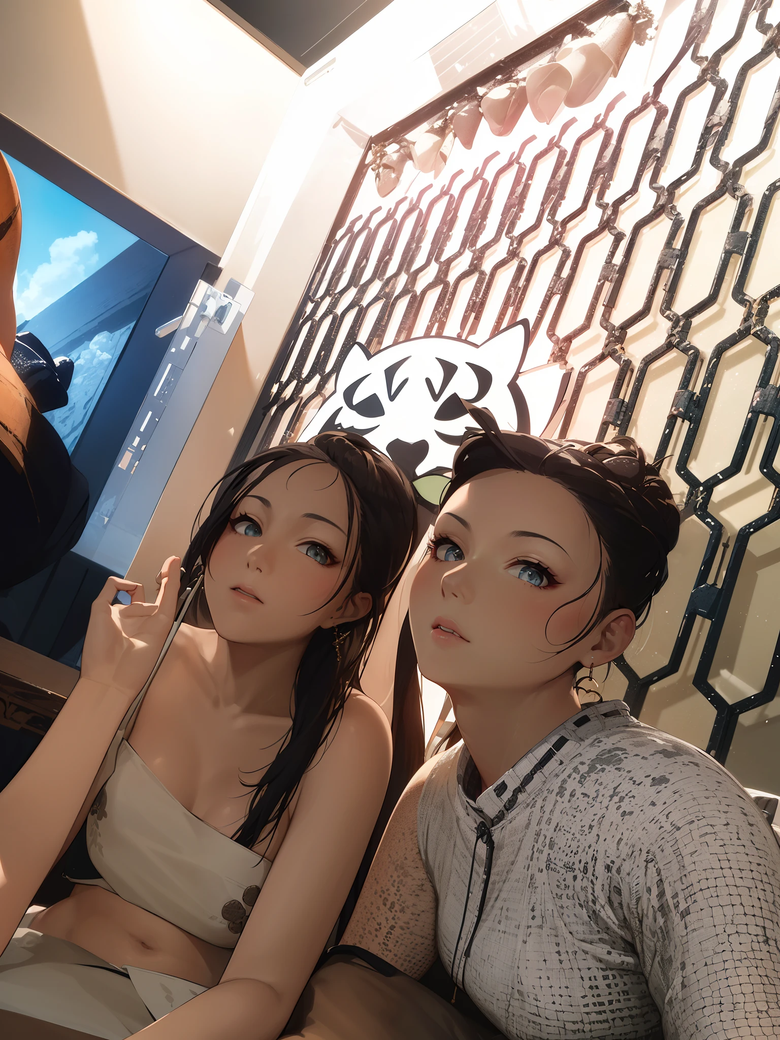 1girl,masterpiece, 8k,semi-realistic,4k,RTX,shaders,brilliant texture work