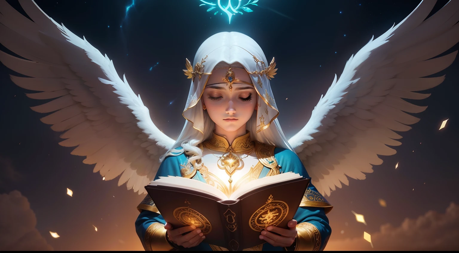 Crie uma cena de uma pessoa seguindo um caminho iluminado por anjos, symbolizing divine guidance.
Destaque momentos-chave da jornada da pessoa, in which angels help make the right decisions.