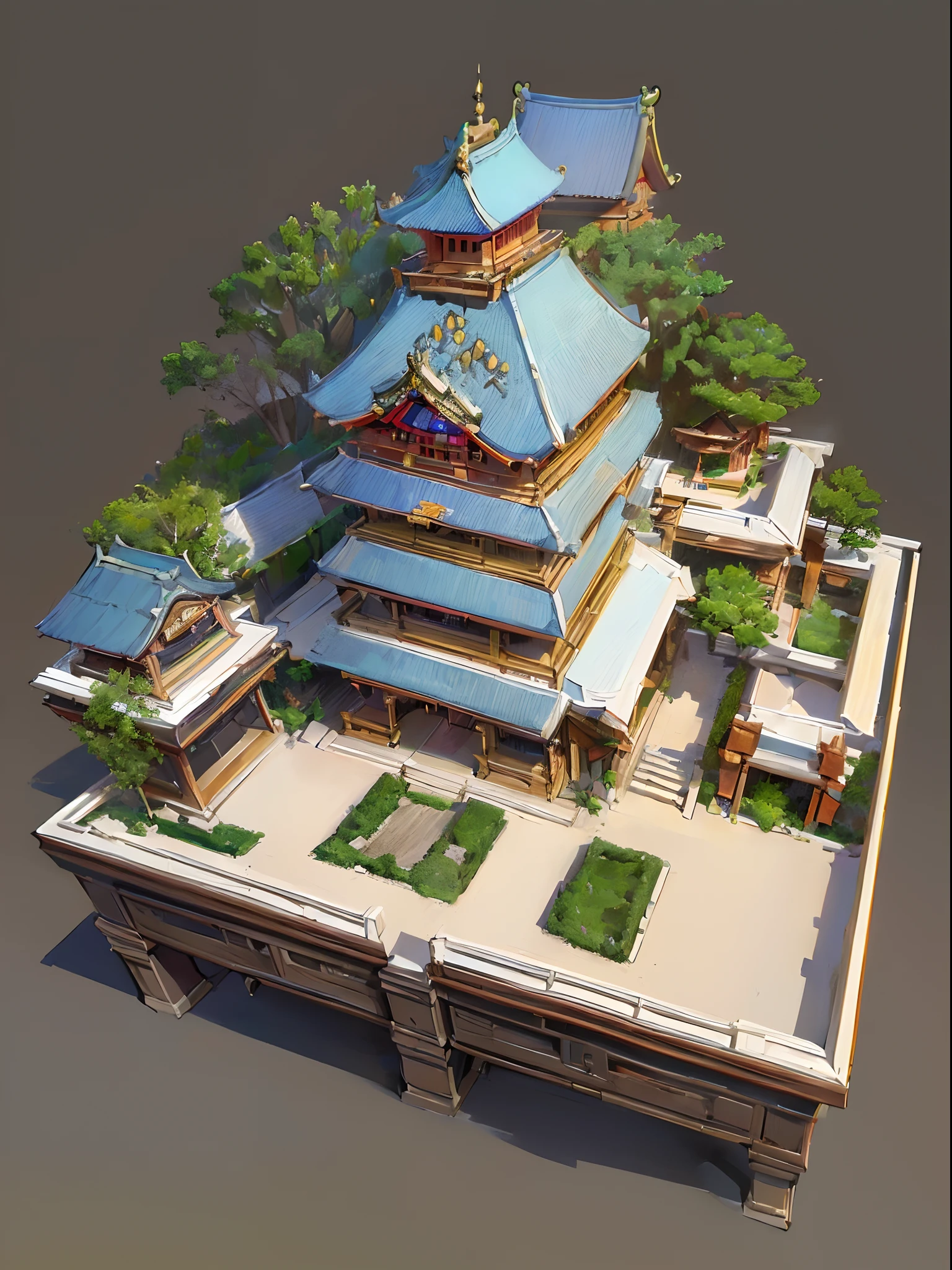 (isometric:1.5), (masterpiece, top quality, best quality, official art, beautiful and aesthetic:1.2),(16k, best quality, masterpiece:1.2),architecture, [:(black background:1.5):30],, east asian architecture, (simple background:1.5), scenery, no humans, stairs, building, wall, doorstep buildings, stairs, Chinese architecture