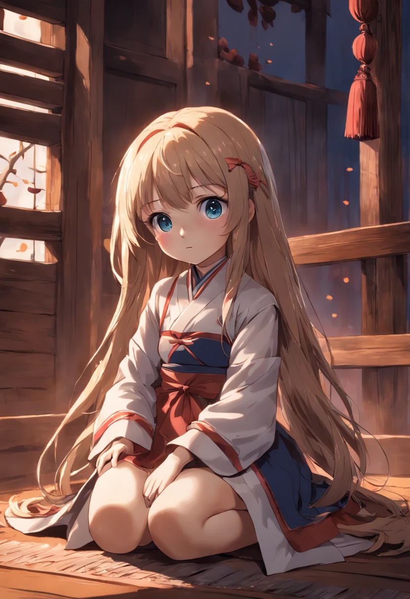 wood doll, old, sitting,