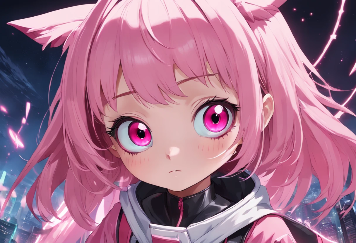 a close up of a person in a robot suit, beautiful pink little alien girl, style of ilya kushinov, cute kawaii girl, poppy, art colouring : roberto bernardi, computer painting, anthropomorphic warrior piglet, realistic beautiful big eyes, still from anime, by Willian Murai, bao pham