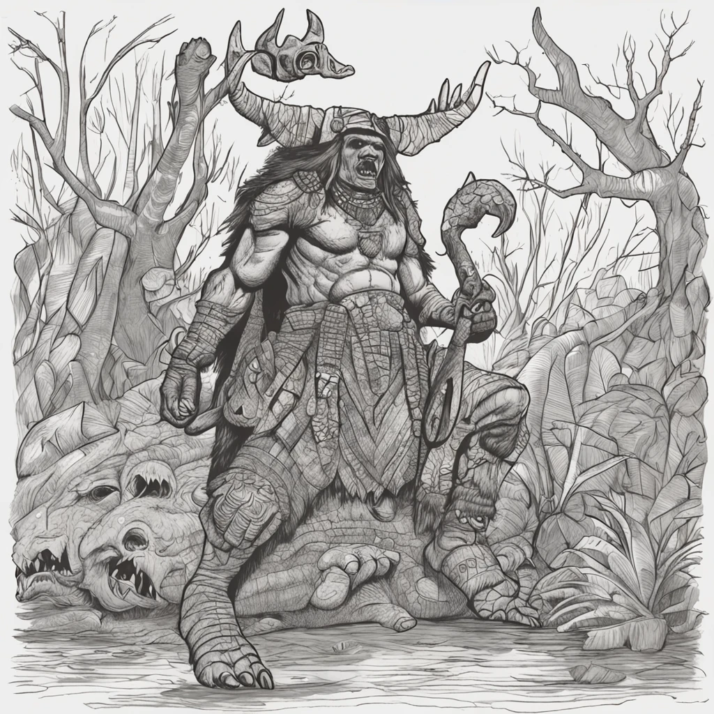 Chapter 1
The alligator shaman was a strange and powerful creature. Ele morava em uma cabana no meio da floresta, and was known for his powerful spells. Um dia, A group of adventurers arrived at the shaman's hut in search of his help. Eles estavam sendo perseguidos por um grupo de orcs, and they needed a spell to defeat them.
Chapter 2
The alligator shaman agreed to help the adventurers, But he said they would have to pay a price. He asked for the head of the leader of the orcs. Os aventureiros relutaram, But they knew they had no choice. They left the hut and went in search of the orcs.
Chapter 3
After a long battle, The adventurers managed to defeat the orcs and kill the leader. They went back to the alligator shaman's hut and handed him his head. The alligator shaman was satisfied, and gave the adventurers a spell that would help them defeat their enemies.
Chapter 4
The adventurers thanked the alligator shaman and departed. They used the spell to defeat their enemies and save the day. They never forgot the help of the alligator shaman, e sempre o consideraram um amigo.
Chapter 5
The alligator shaman was a strange and powerful creature, but he was also a faithful friend. Ele estava sempre disposto a ajudar os outros, even if it meant putting his own life at risk. The alligator shaman is a symbol of power, sabedoria e amizade. He is a reminder that there is always hope, mesmo nos momentos mais sombrios.