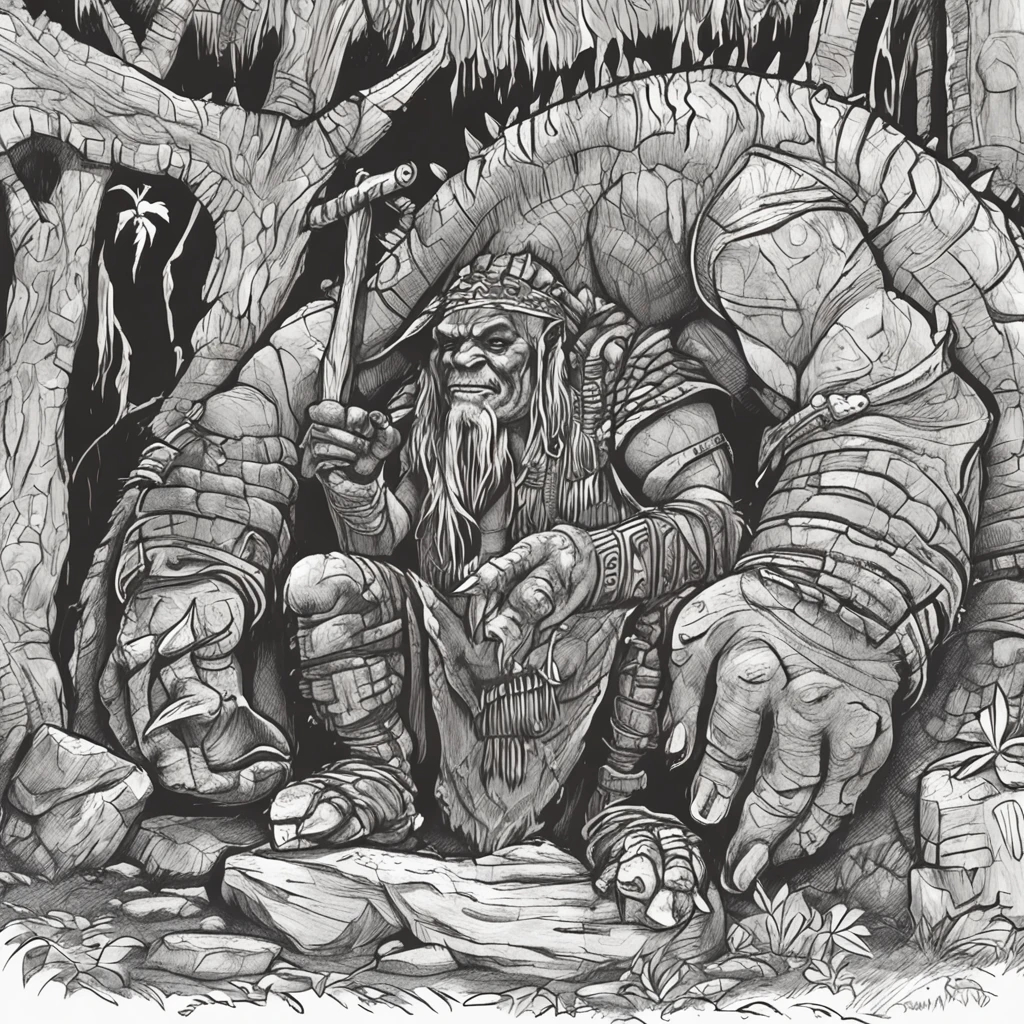 Chapter 1

The alligator shaman was a strange and powerful creature. Ele morava em uma cabana no meio da floresta, and was known for his powerful spells. Um dia, A group of adventurers arrived at the shaman's hut in search of his help. Eles estavam sendo perseguidos por um grupo de orcs, and they needed a spell to defeat them.

Chapter 2

The alligator shaman agreed to help the adventurers, But he said they would have to pay a price. He asked for the head of the leader of the orcs. Os aventureiros relutaram, But they knew they had no choice. They left the hut and went in search of the orcs.

Chapter 3

After a long battle, The adventurers managed to defeat the orcs and kill the leader. They went back to the alligator shaman's hut and handed him his head. The alligator shaman was satisfied, and gave the adventurers a spell that would help them defeat their enemies.